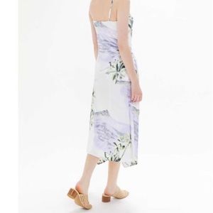 UO Kelly Surplice Silk Midi dress